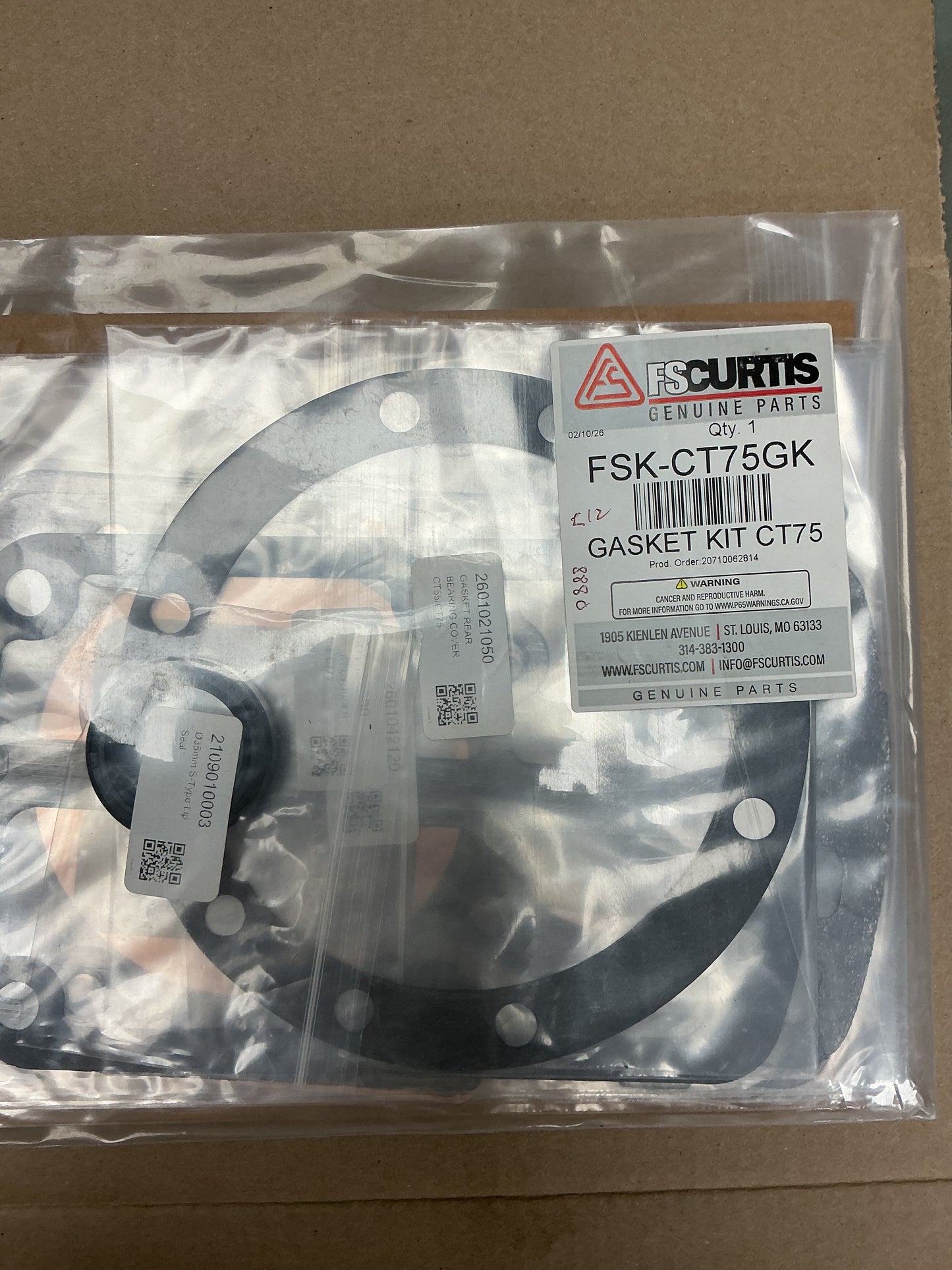 FSK-CT75GK Gasket kit